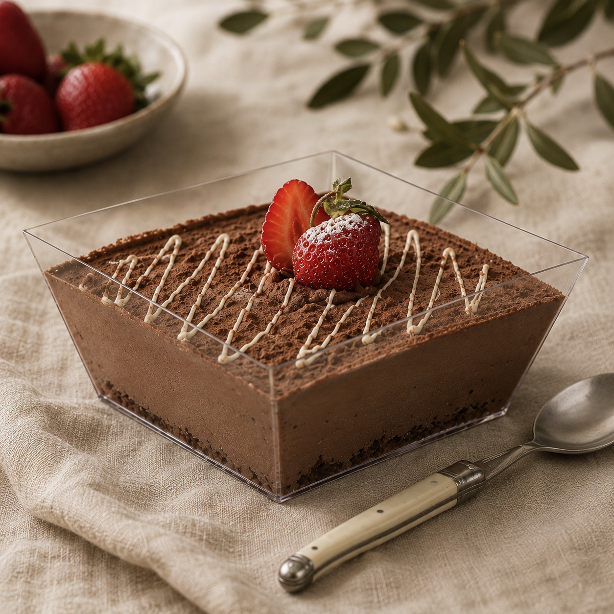Mousse de Chocolate y Brownie