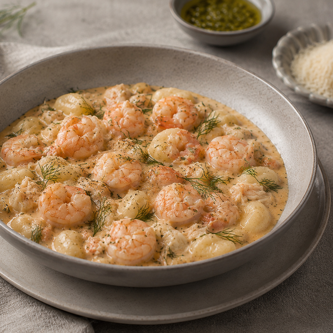 Gnocchi de Camarones