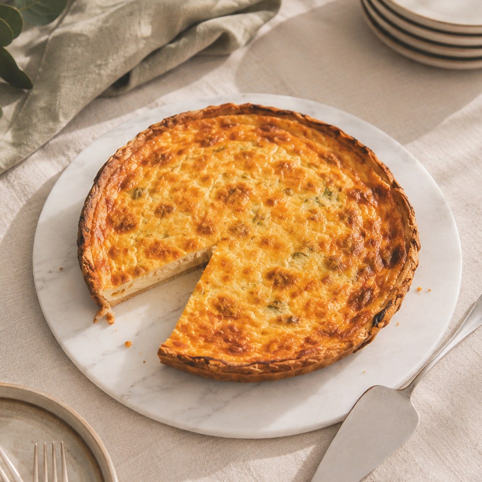 Quiche de Espárragos Jamón Crudo
