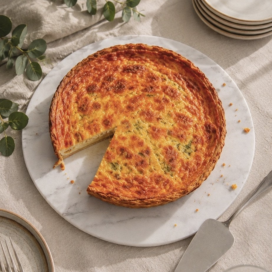 Quiche de Tomate Mozarella y Albahaca