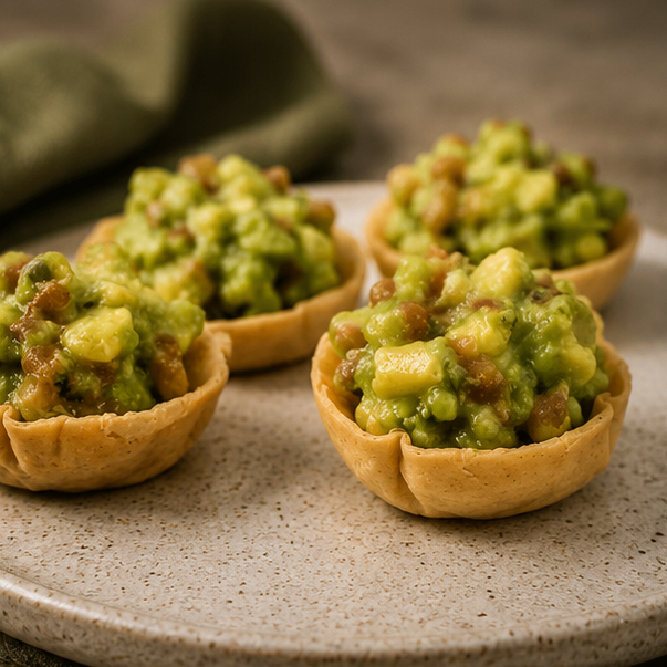 Tacitas de Masa Phyllo Guacamole