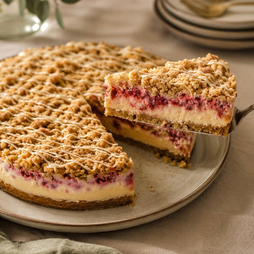 Torta Crocante Caluga Manjar Frambuesa Nuez