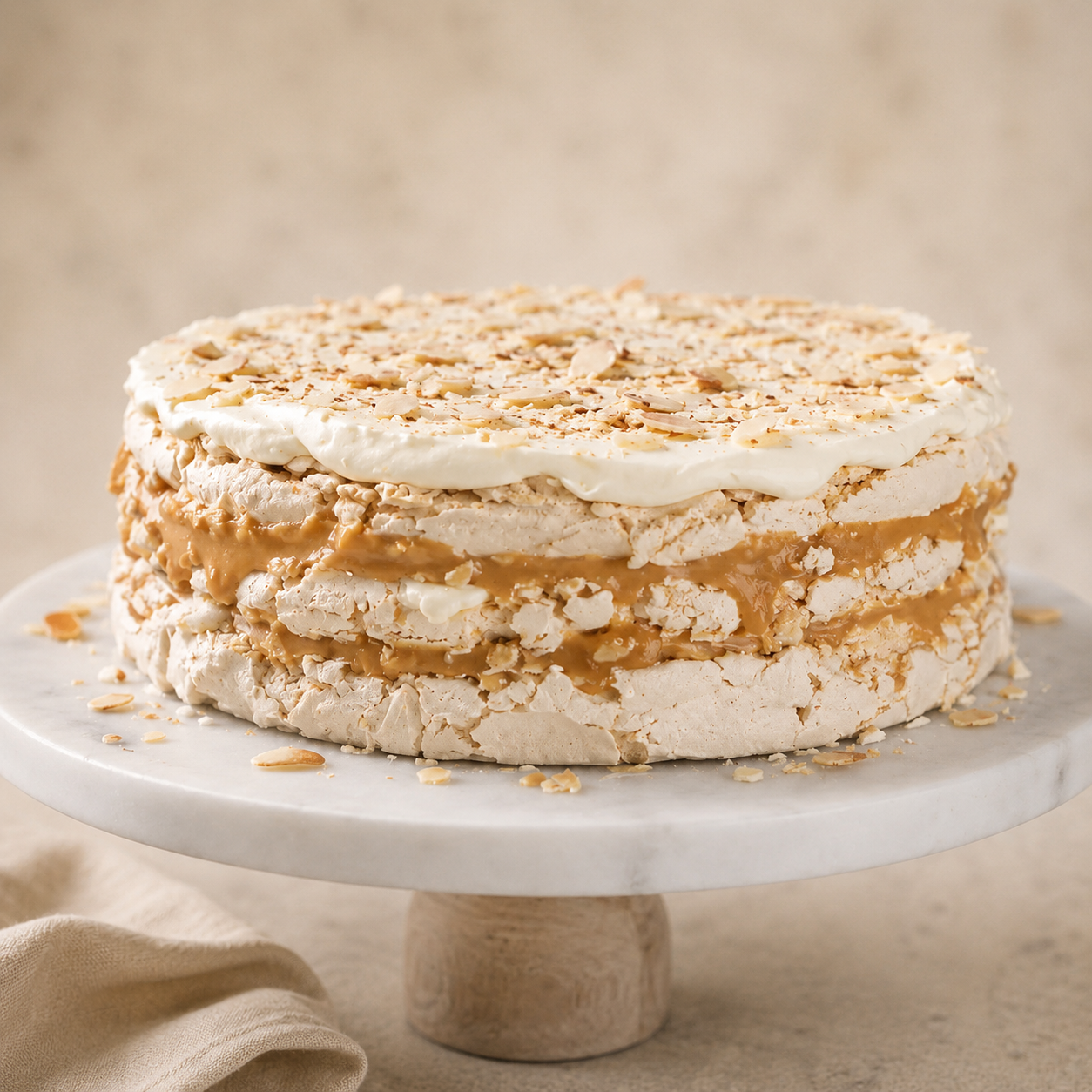 Torta Merengue Almendrado