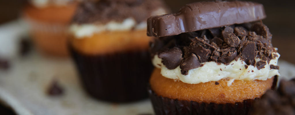 Muffins con Frosting y Huevitos de Pascua