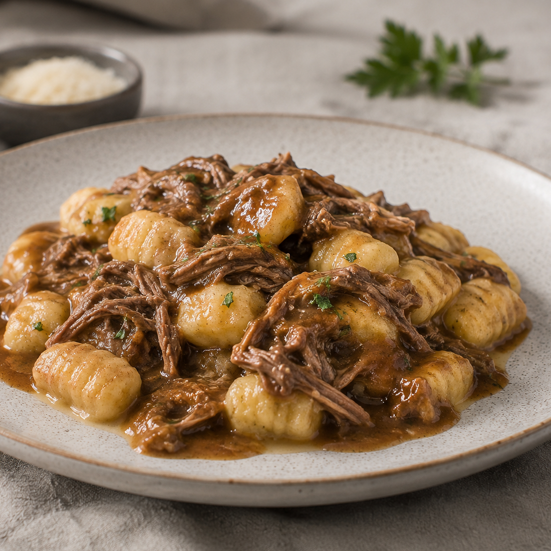 Gnocchi de Carne Plateada