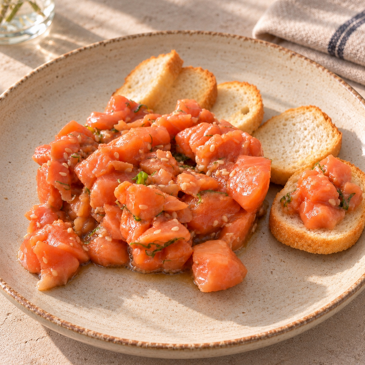 Tártaro de salmón, formato de 250 g