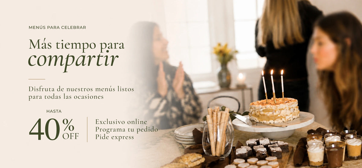 Más tiempo para compartir — Menús Cyber hasta 40% OFF