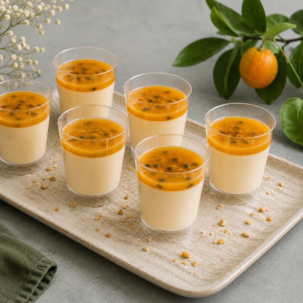 Mini Mousse de Maracuyá