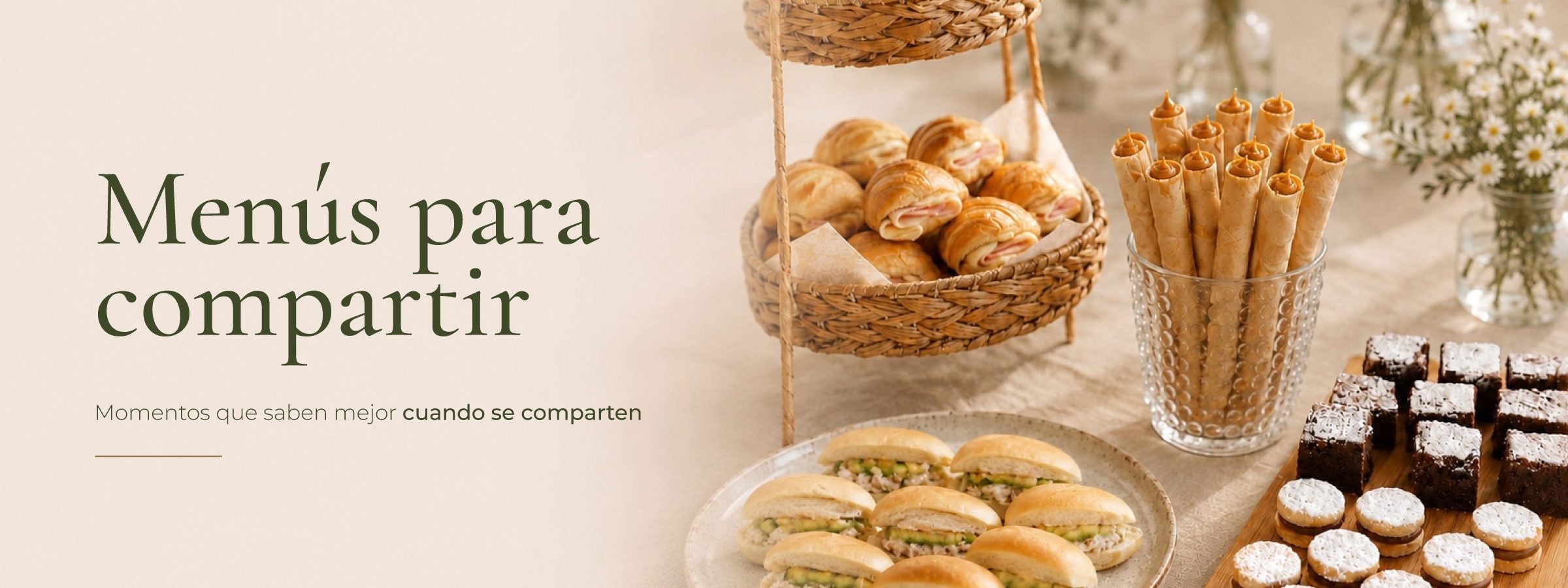 Menus para compartir