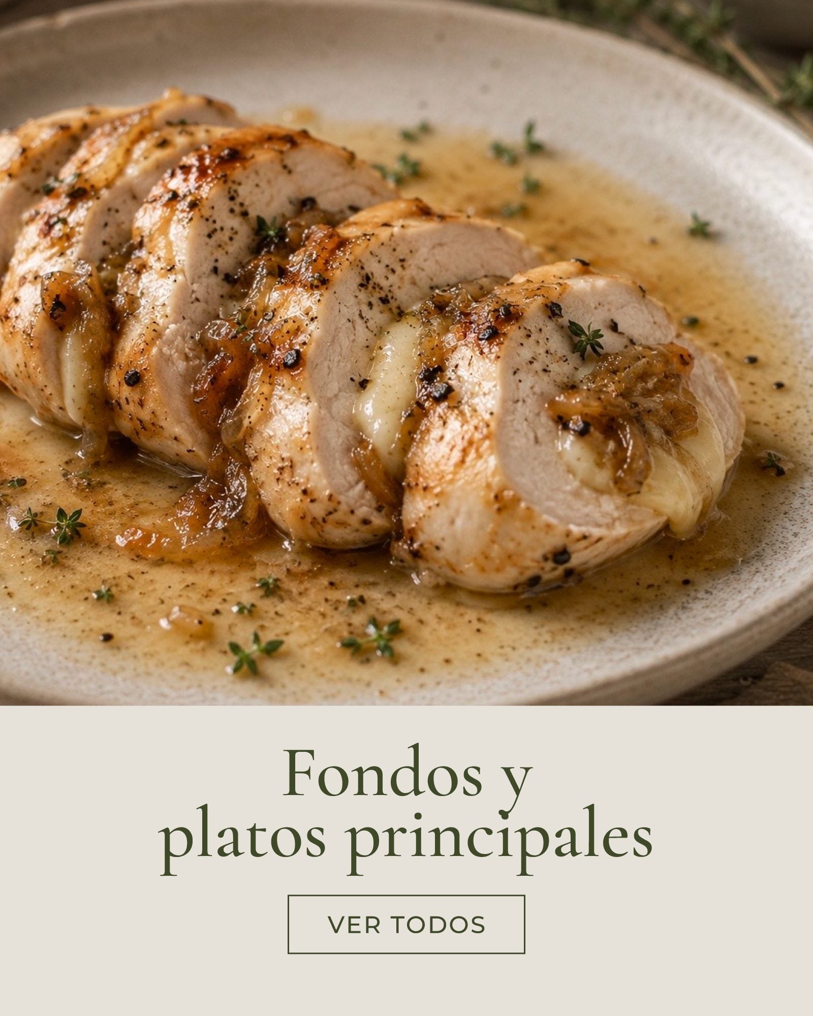 Fondos y platos principales