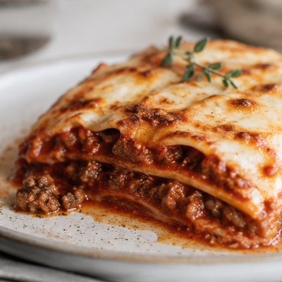 Lasaña Carne Braseada