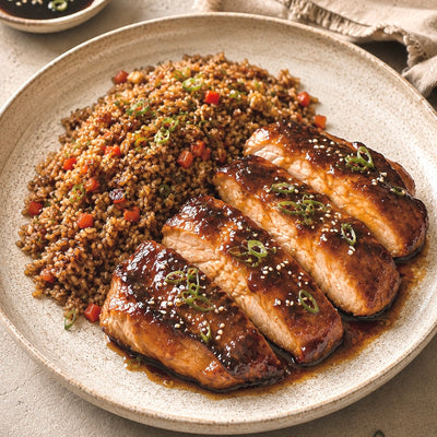 Pollo Teriyaki con Arroz Oriental