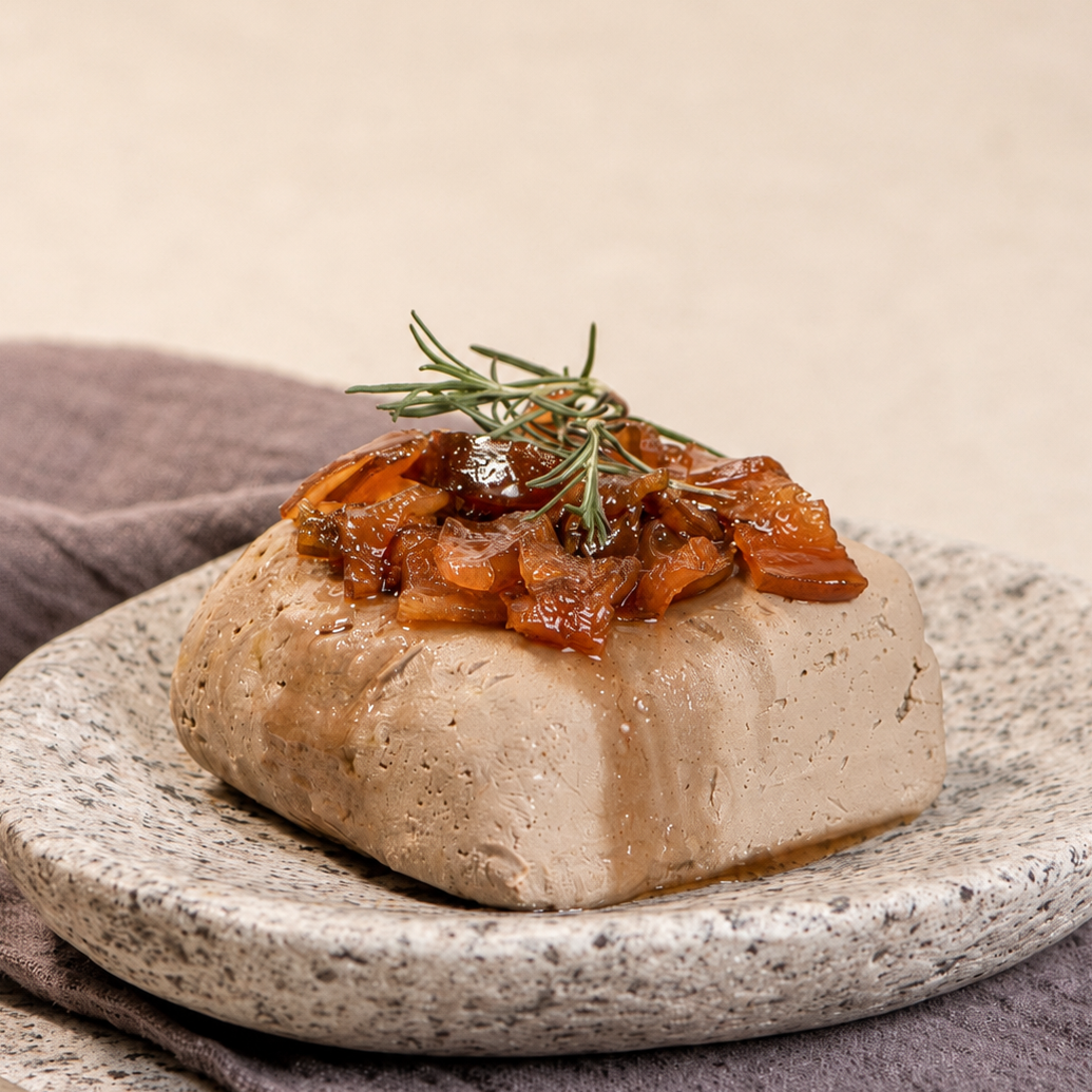 Paté Foie con Peritas Acarameladas