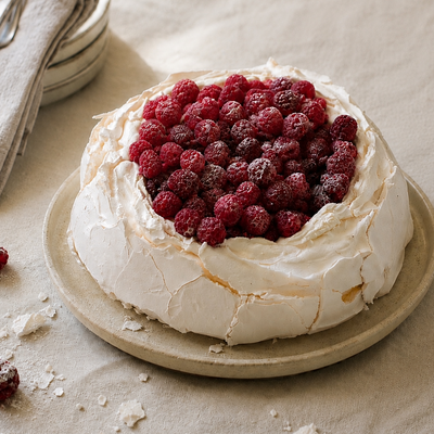 Pavlova Merengue Manjar Frambuesa