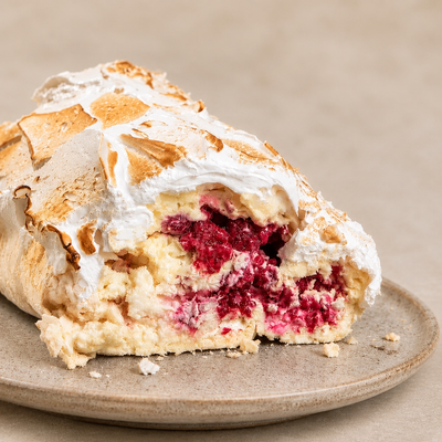 Roulade Merengue Frambuesa Maracuyá