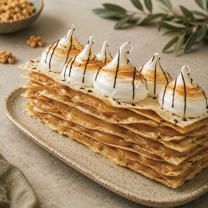 Torta Hojarasca Manjar Merengue